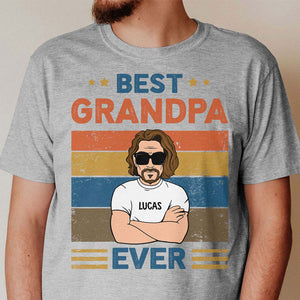 Best Grandpa or Dad Ever Old Man, Personalized Shirt, Father's Day Gift