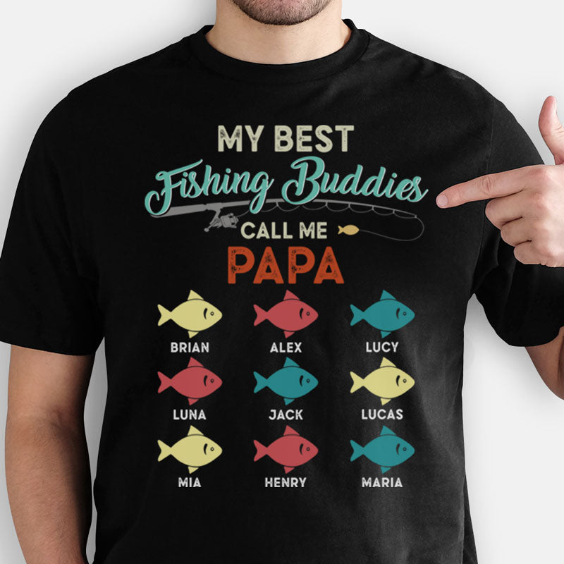 Hooked on Fishing T-shirt Gift for Dad Shirt Fishing Shirt for Dad