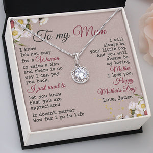 You Are Appreciated, Eternal Hope Necklace, Custom Message Card Jewelry, Mother's Day Gifts