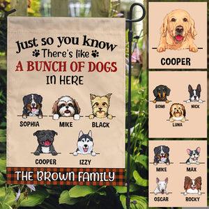 A Bunch Of Dogs, Custom Flags, Personalized Dogs Decorative Garden Flags
