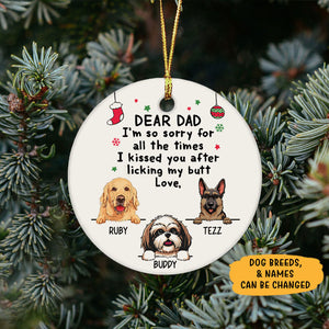 All The Times, Personalized Circle Ornaments, Custom Gift for Dog Lovers