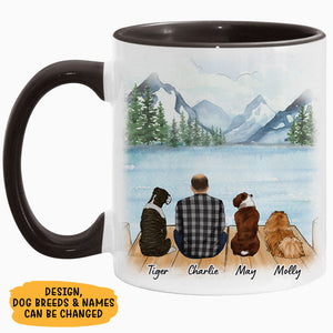 Happy Father's Day To The Best Dog Dad, Personalized Mug, Father's Day Gifts, Gift For Dog Lovers