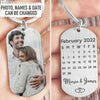 Save The Day, 2022 Calendar Keychain, Personalized Keychain, Anniversary Gifts, Custom Photo