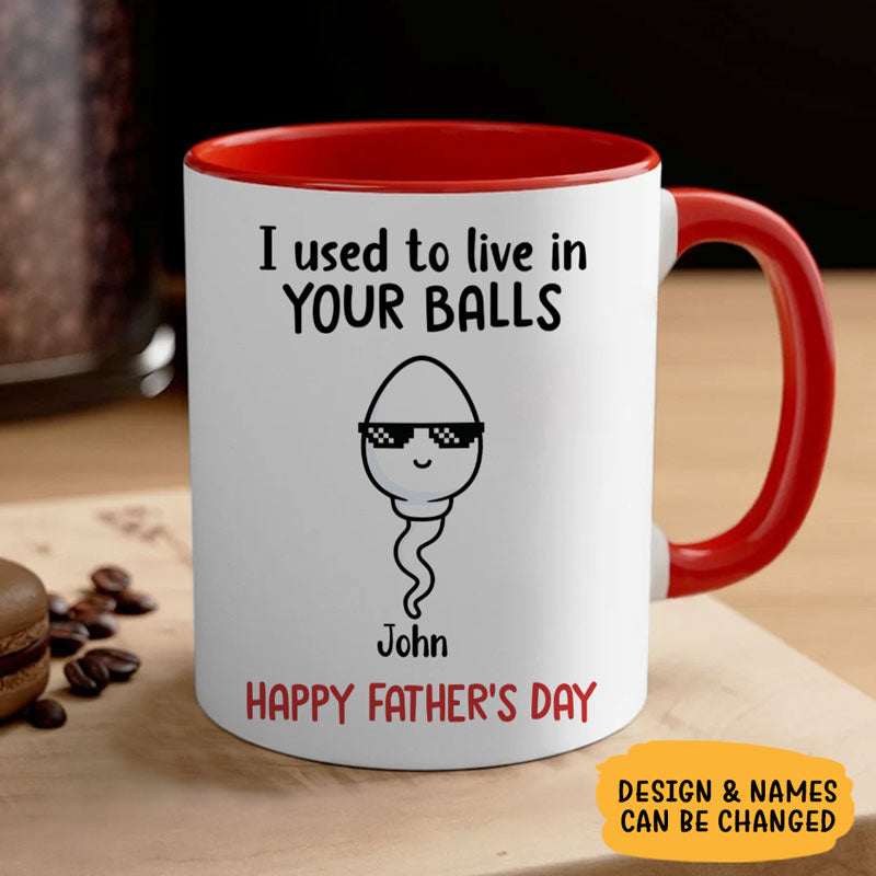 Little Kids We Used To Lived In, Personalized Mug, Father's Day Gifts, Gift For Dad