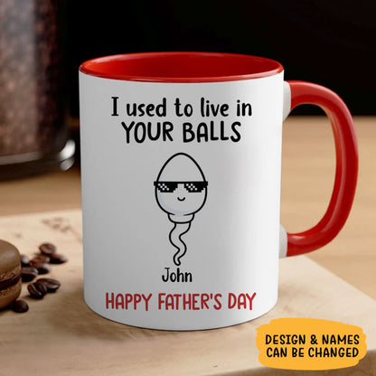 Little Kids We Used To Lived In, Personalized Mug, Father's Day Gifts, Gift For Dad