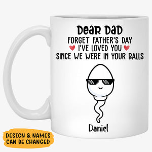 Little Kids Forget Father's Day We've Loved You, Personalized Accent Mug, Father's Day Gifts
