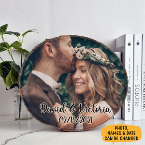 Wedding Photo Wood, Personalized Photo Wood Slice, Custom Photo Gift, Picture On Wood, Valentine Gifts