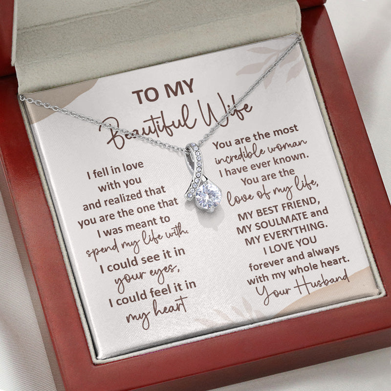 I Fell In Love, Personalized Luxury Necklace, Message Card Jewelry, Gifts For Her, Custom Photo
