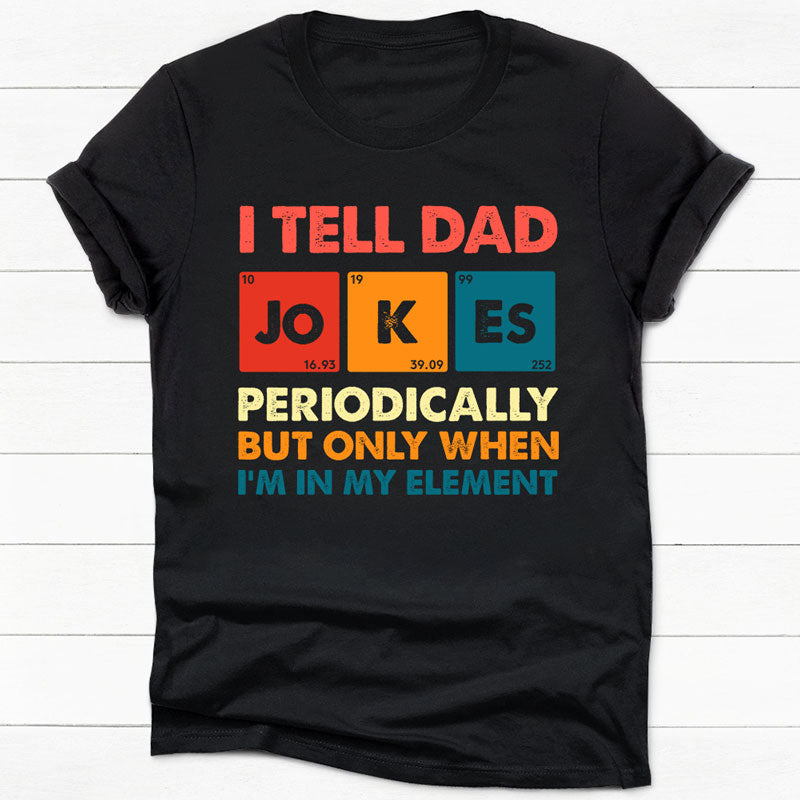 sPOD I Like Telling Dad Jokes T-Shirt | Dapper Yankee Black / 3XL