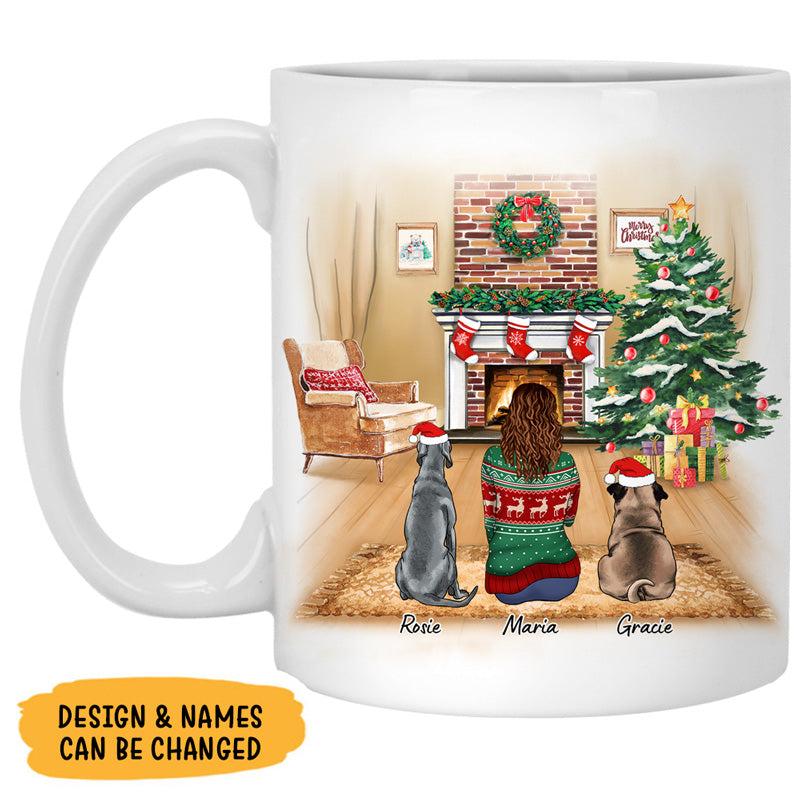 Dog Mom, Personalized Mug, Christmas Gift for Dog Mom, Dog Lovers