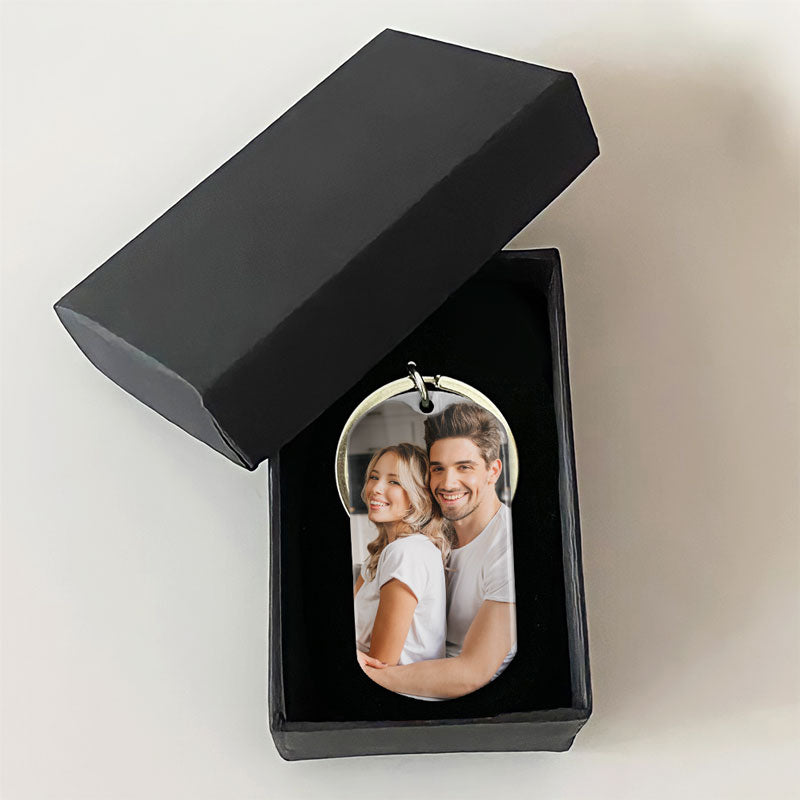Meeting You Was Fate, Personalized Keychain, Gifts For Him, Custom Photo