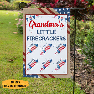 Custom Little Firecrackers, Custom Flags, Personalized Decorative Garden Flags