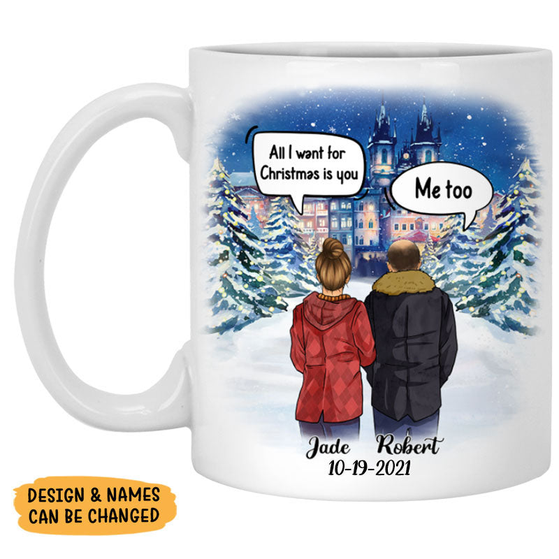 I Wish I Could Turn Back The Clock Street Conversation, Personalized Mug, Christmas Gift For Him