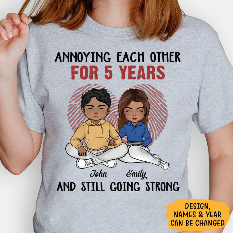 Annoying Each Other For Many Years, Personalized Unisex Shirt, Anniversary Gifts For Couple