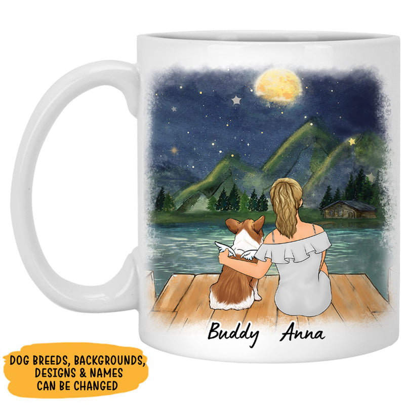 Dog Mom Mug Personalised Dog Mum Girl And Dog Dog And Owner - iTeeUS