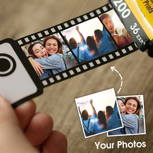 Photo Film Roll Keychain, Personalized Keychain, Anniversary Gifts, Custom Photo