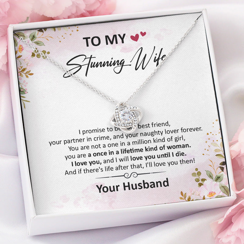 Once In A Lifetime Kind Of Woman, Personalized Luxury Necklace, Message Card Jewelry, Gift For Her