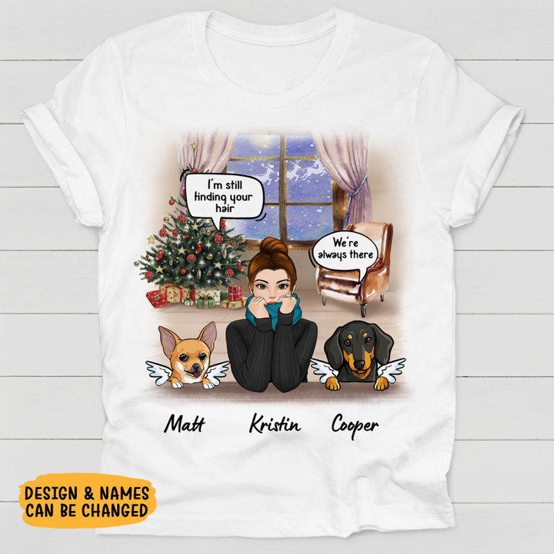 I Still Talk About You Conversation, Memorial Gift For Dog Mom, Personalized T-Shirt For Dog Lovers