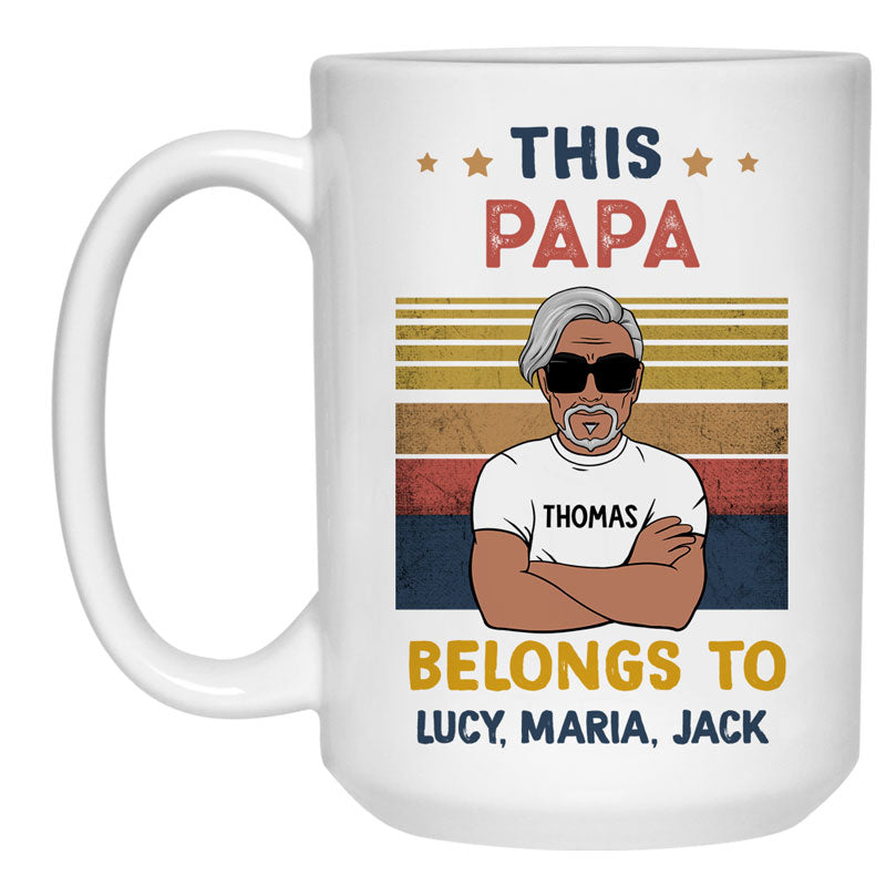 This Belongs To Old Man, Personalized Mug, Gifts for Dads and Grandpas, Father's Day Gifts