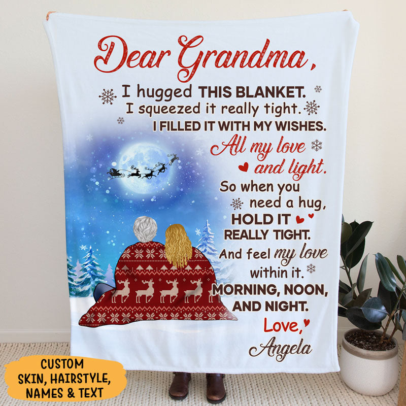 Personalized Memorial Fleece Blanket Gift for Lost Loved One Medium (50x60in) Unifury