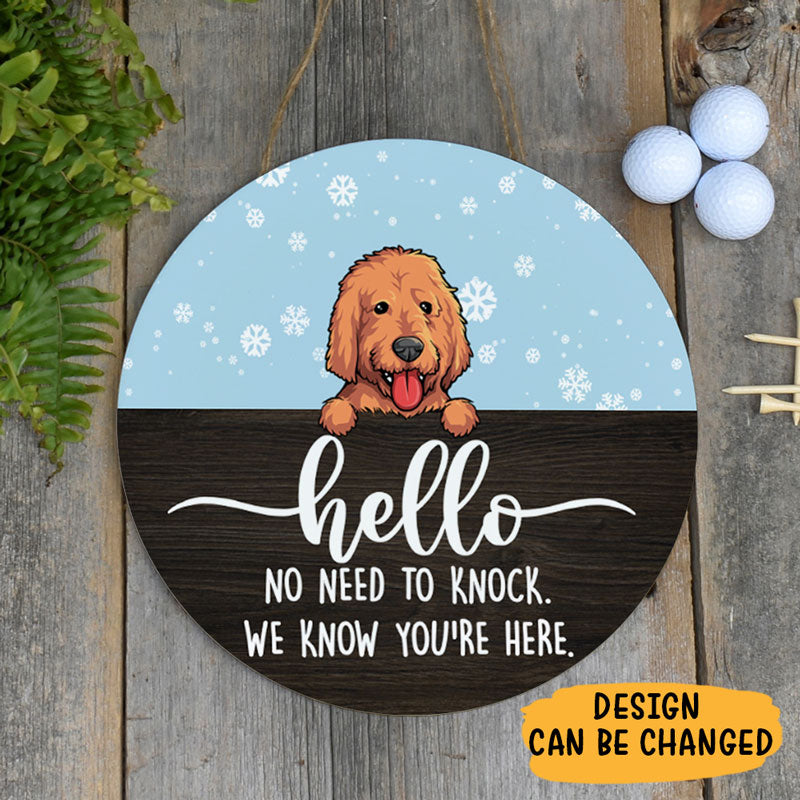 Welcome Please Wipe Your Paws, Gift For Dog Lovers, Personalized Round Wood Sign
