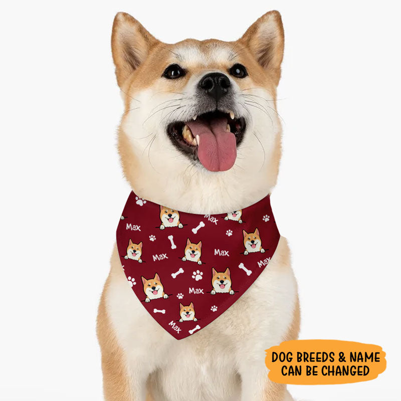 Men's Pet Bandana for Dog & Cat (add any images or text) - Fan Custom Gear