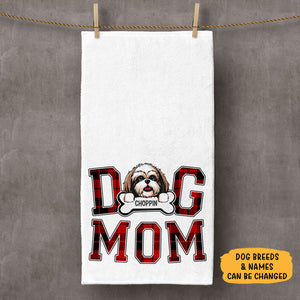 Dog Mom, Personalized Towels, Custom Gifts for Dog Lovers