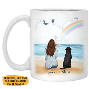 I Would Fight A Bear For You, Dog Mom, Customized Mug, Personalized Gift for Dog Lovers