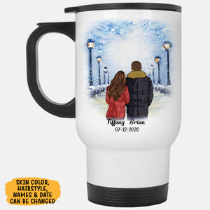 I wish I could turn back the clock, Winter Street, Personalized Travel Mug, Anniversary Gifts