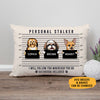 Personal Stalker, Personalized Canvas Pillows, Custom Gift for Dog Lovers