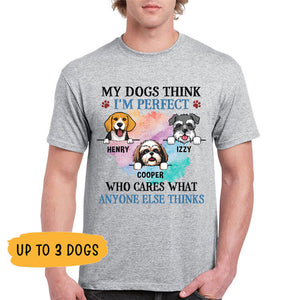 Who cares what anyone else thinks, Funny Custom T Shirt, Personalized Gifts for Dog Lovers