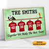 Personalized Family The Best Team Poster, Customized Family Gifts