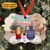 First Christmas As Family Of 3, Personalized Aluminium Ornaments, Custom Holiday Gift