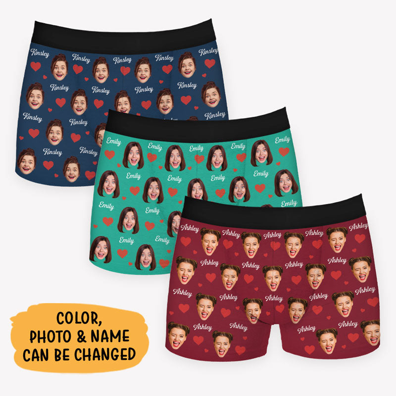Personalized Boxers with Face on Them Customize Custom Funny Face