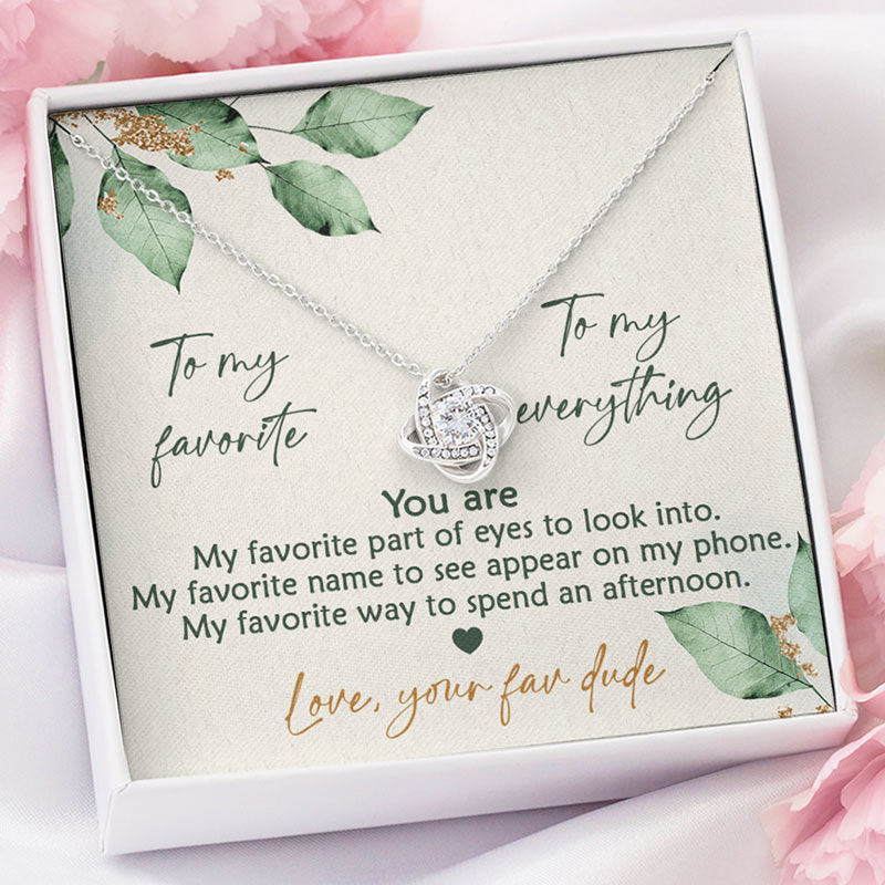 You Are My Fav, Luxury Necklace, Custom Message Card Jewelry, Gift For Her