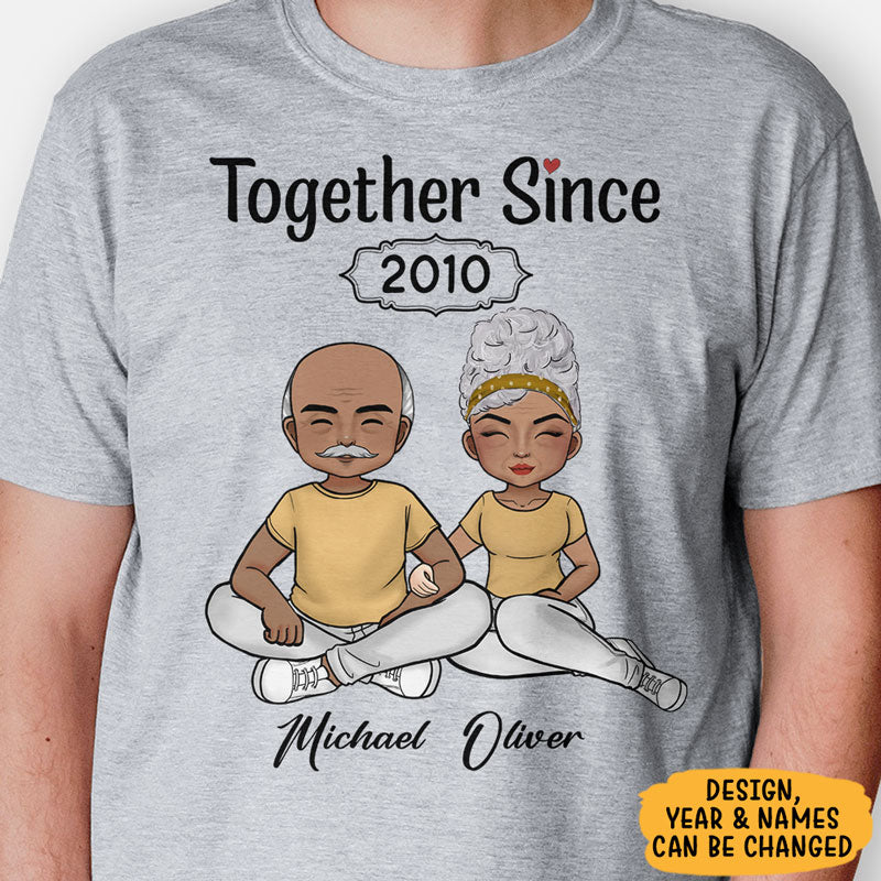 Together Since, Personalized Unisex Shirt, Anniversary Gifts For Couple