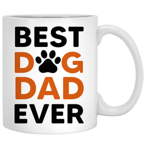 Best Dog Dad Ever, Dog Dad Tree, Customized Mug, Personalized Gift for Dog Lovers