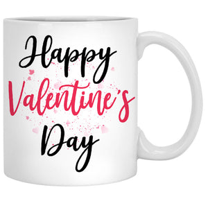 Happy Valentine Day, Red Tree, Personalized Mugs, Custom Gifts for Dog Lovers