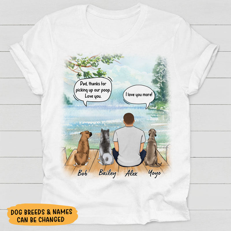 Thanks For Picking Up Our Poop Conversation, Personalized Shirt, Gifts For Dog Lovers