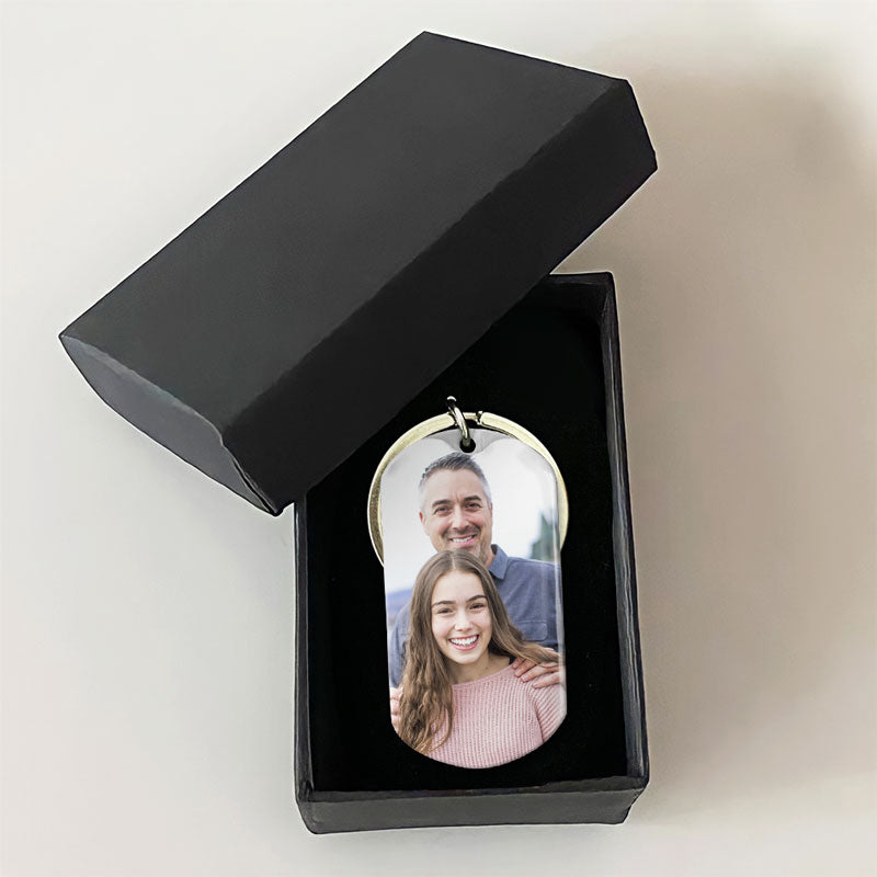 I'll Always Be Your Little Girl, Personalized Keychain, Father's Day Gifts, Custom Photo