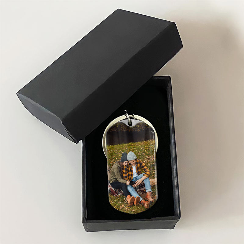 Love Made Us Forever, Personalized Keychain, Gifts For Him, Custom Photo