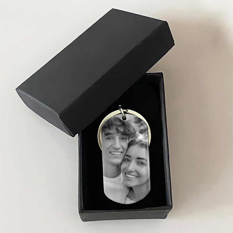 Led Me Straight To You, Personalized Keychain, Gifts For Him, Custom Photo