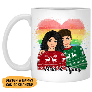 I Promise To Encourage, Personalized Mug, Valentine Gifts For Him, Gifts For Her, LGBT Couple Gifts
