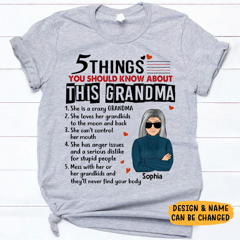 Custom Grandma Quotes, Old Woman, Personalized Shirt, Gifts for Grandma