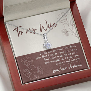 I May Not Be First Date First Kiss, Luxury Necklace, Custom Message Card Jewelry, Gifts For Her