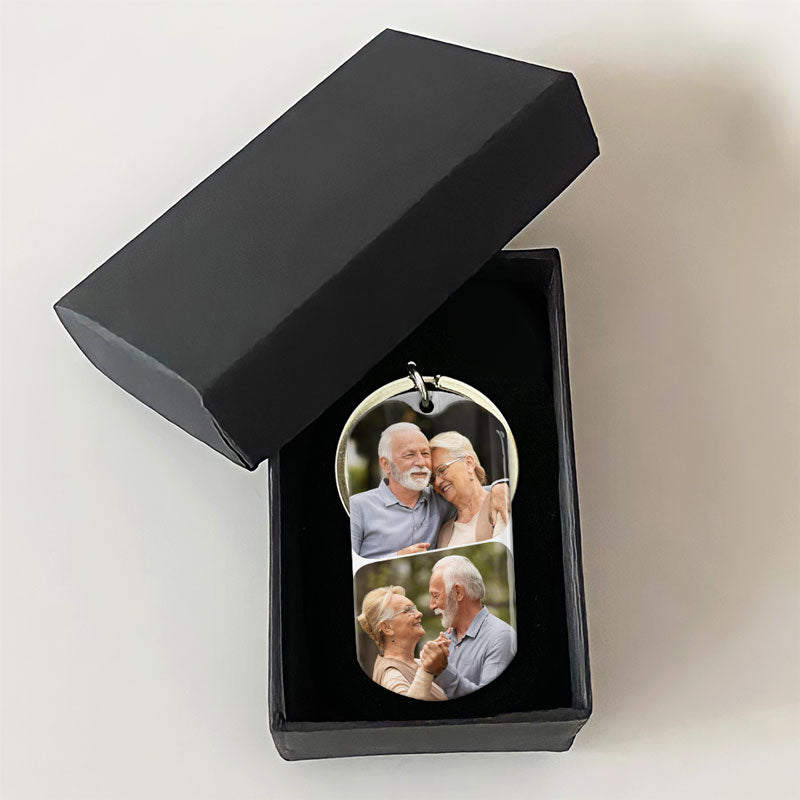 Love You Till My Last Breath, Personalized Keychain, Gifts For Him, Custom Photo