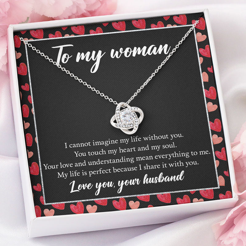 You Touch My Heart, Personalized Luxury Necklace, Message Card Jewelry, Gifts For Her