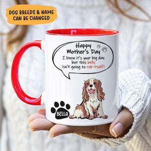 This Belly Isn't Going To Rub Itself, Personalized Accent Mug, Mother's Day Gifts