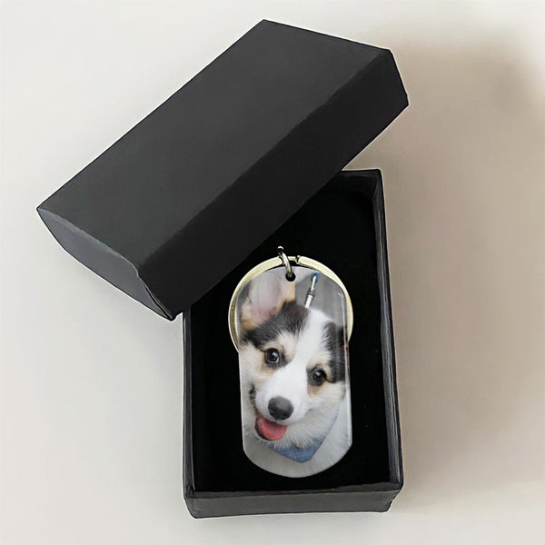 PersonalFury Pet Memorial Gift Custom Photo Keychain