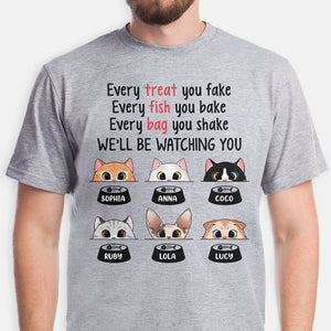 Every Treat You Fake Cute Cat Shirt, Gift For Cat Lover, Custom Shirt For Cat Lovers, Personalized Gifts